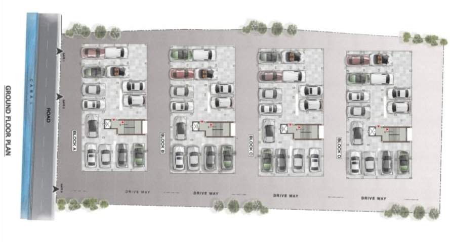  eco prahari village Tower 1 Cluster Plan