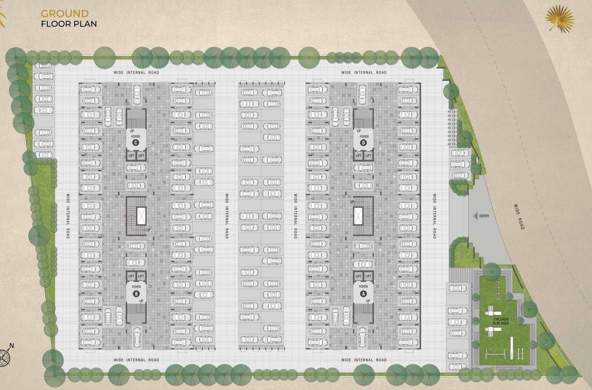  palms Cluster Plan for ground Floor