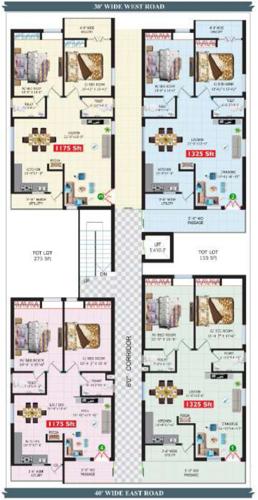  lake-view-one Lake View One Cluster Plan from 1st to 5th Floor