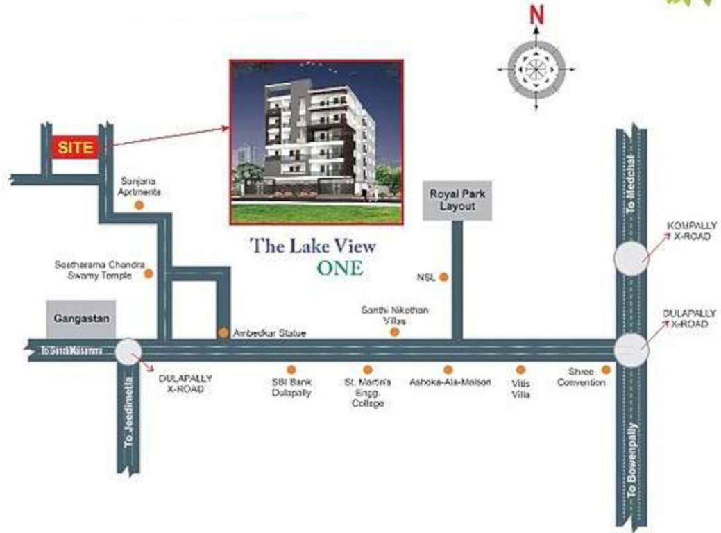  lake view one Location Plan