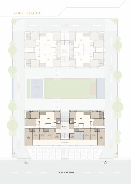  sapphire A + B Cluster Plan For 1st Floor