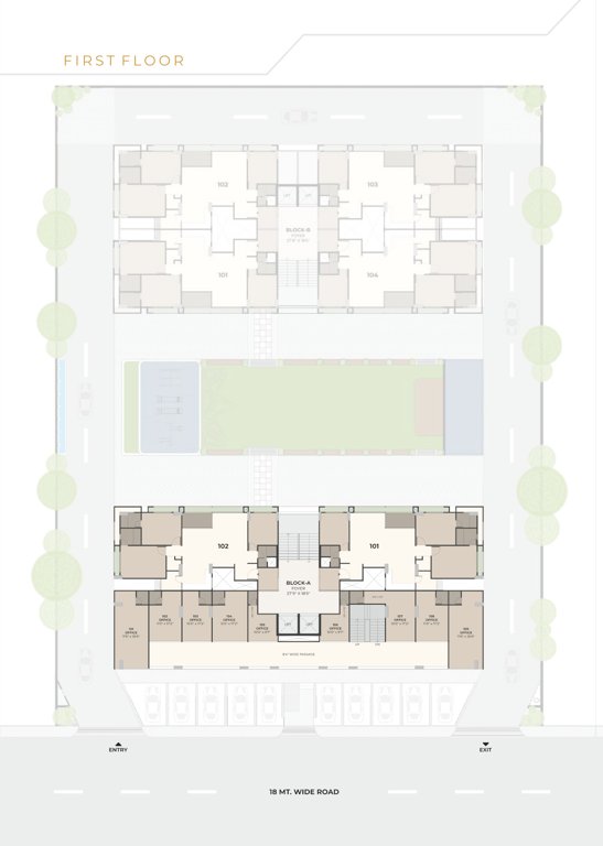  sapphire A + B Cluster Plan For 1st Floor