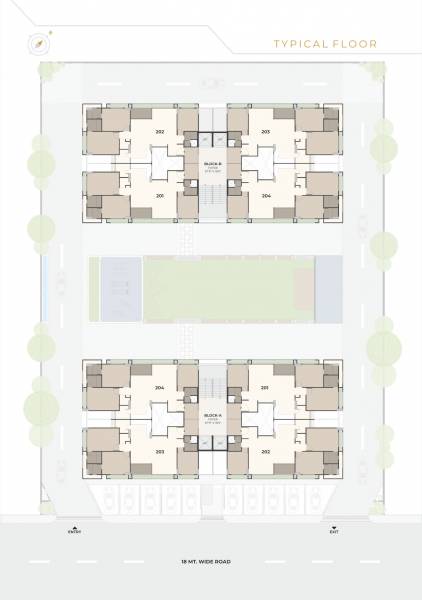 sapphire A + B Typical Cluster Plan