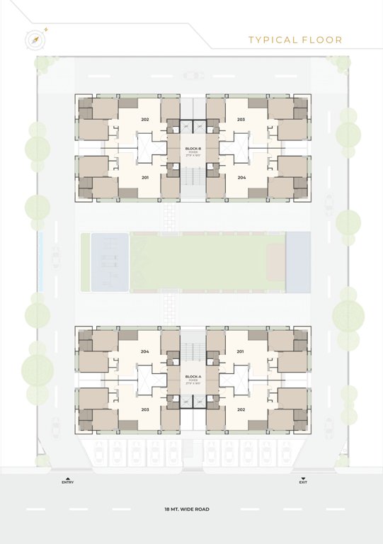  sapphire A + B Typical Cluster Plan