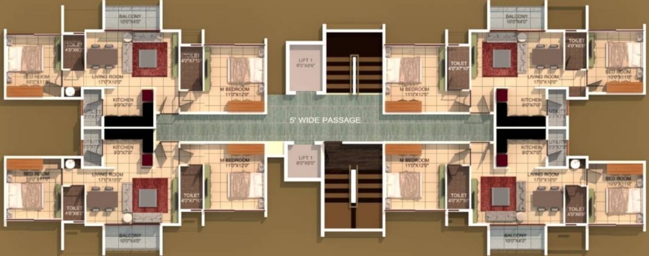  pinnacle a wing A Wing Cluster Plan