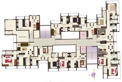  sheetal-abhishek Sheetal Abhishek Cluster Plan For 8th , 13th And 18th Floor