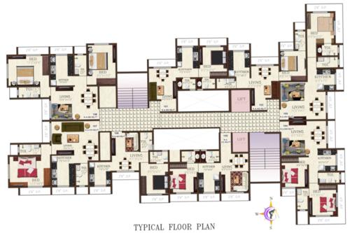  sheetal-abhishek Sheetal Abhishek Cluster Plan From 1st to 23th Floor Except 8th, 13th And 18th Floor