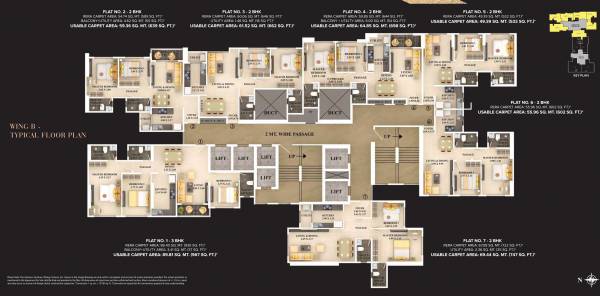  mezzo-22 Dosti Mezzo 22 Wing B Cluster Plan