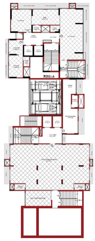  krishna kunj phase 1 Krishna Kunj Phase 1 Wing A Cluster Plan For 1st Floor