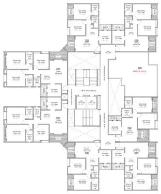  basil-mondale Wing A1 To A6 Cluster Plan For 8th And 12th Floor