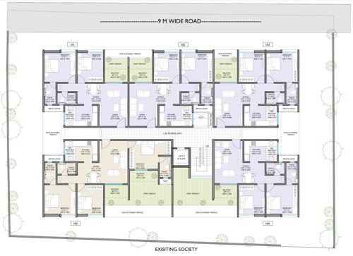  omkar-swarup-phase-2 Omkar Swarup Phase 2 Cluster Plan for 1st Floor