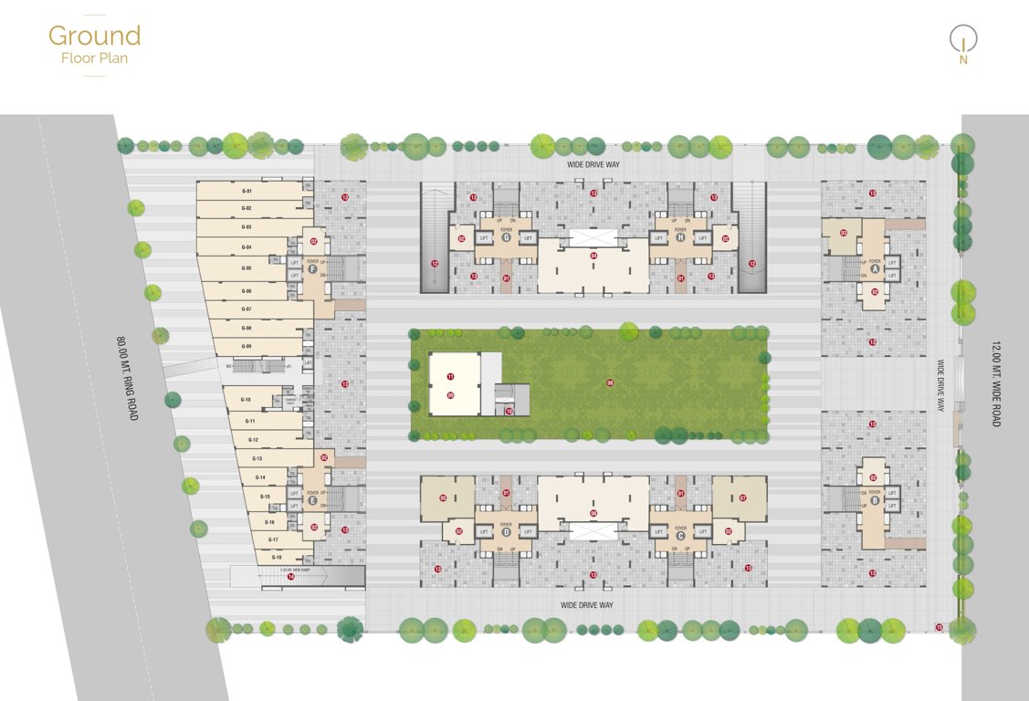  altura Block A Cluster Plan for ground Floor