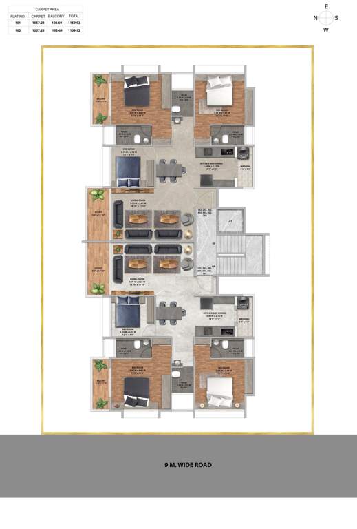  the pavilion The Pavilion Cluster Plan from 1st to 7th Floor