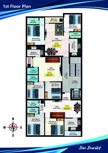  sai-scarlet Sai Scarlet Cluster Plan for 1st Floor