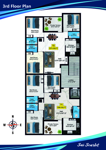  sai-scarlet Sai Scarlet Cluster Plan for 3rd Floor