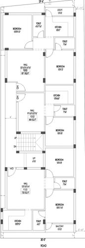  aruna-flats Aruna Flats Cluster Plan from 1st to 2nd Floor