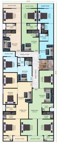  homes Cluster Plan