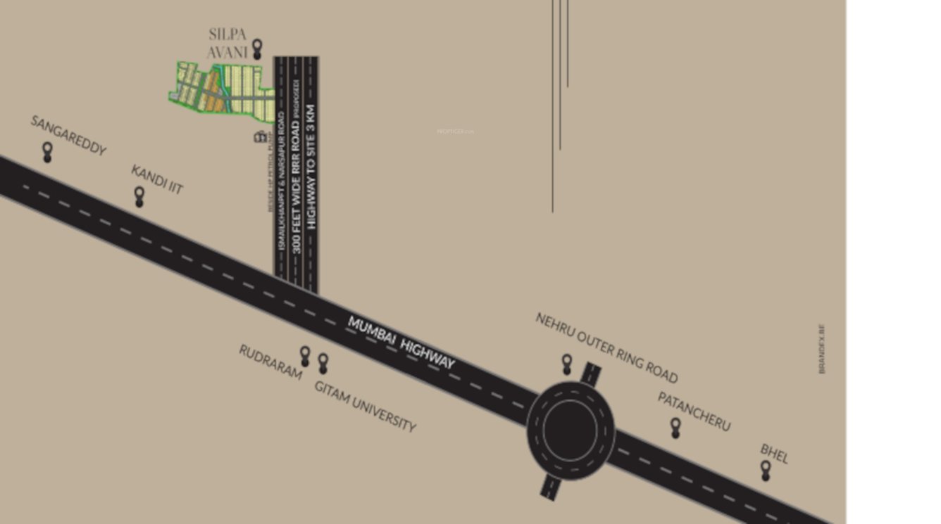  silpa avani Location Plan
