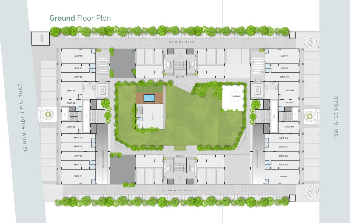  celestia Block A, Block B, Block C And Block D Cluster Plan for ground Floor