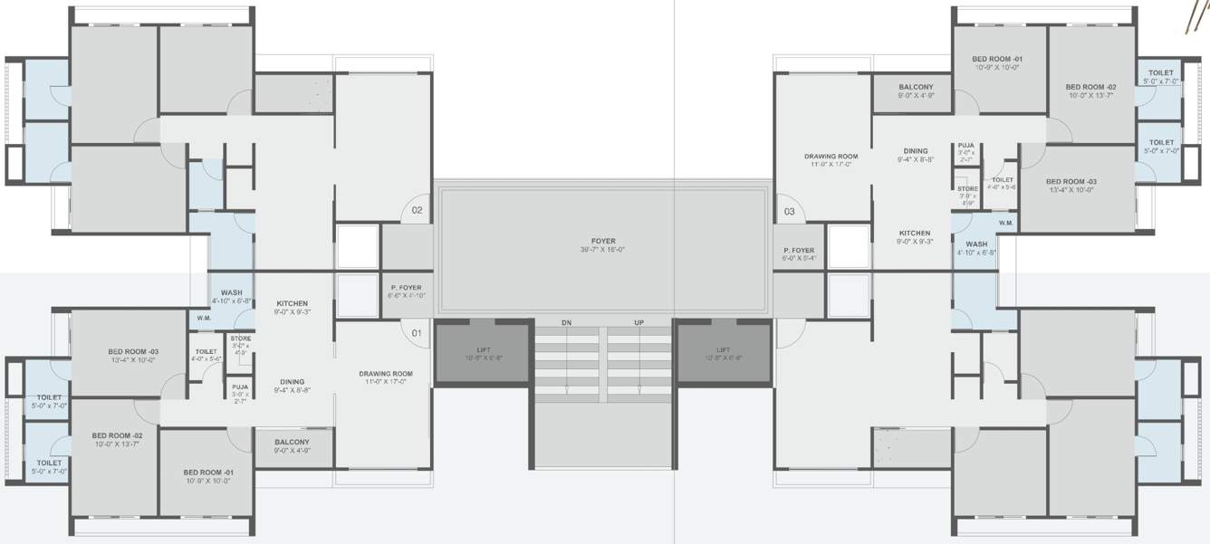  celestia Block A, Block B, Block C And Block D Cluster Plan from 1st to 12th Floor