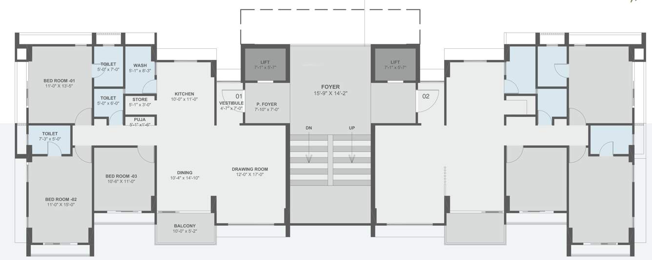  celestia Block A, Block B, Block C And Block D Cluster Plan from 1st to 12th Floor