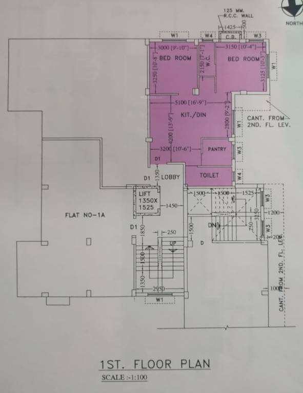  manjusree tower Manjusree Tower Cluster Plan For 1st Floor
