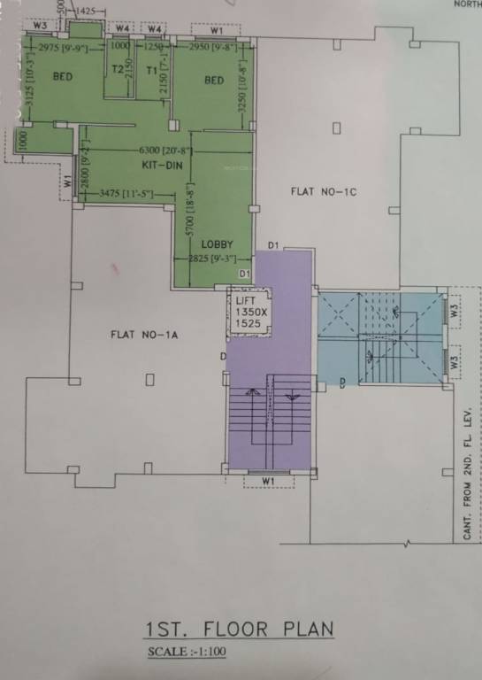  manjusree tower Manjusree Tower Cluster Plan For 1st Floor