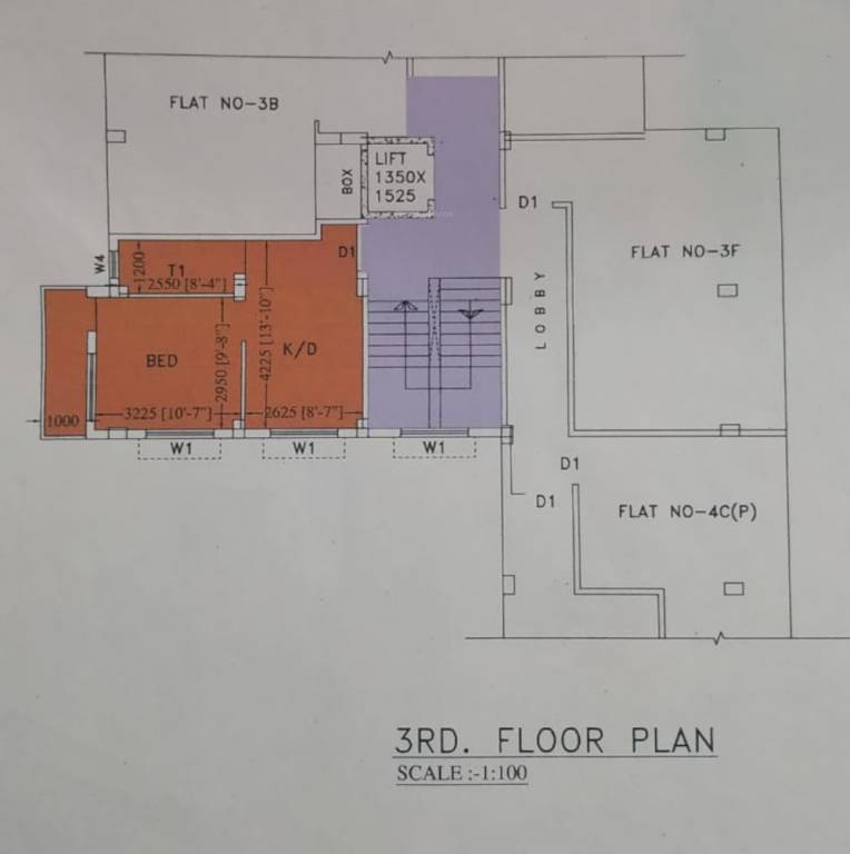  manjusree tower Manjusree Tower Cluster Plan for 3rd Floor