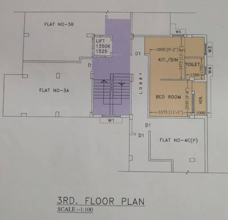  manjusree tower Manjusree Tower Cluster Plan for 3rd Floor