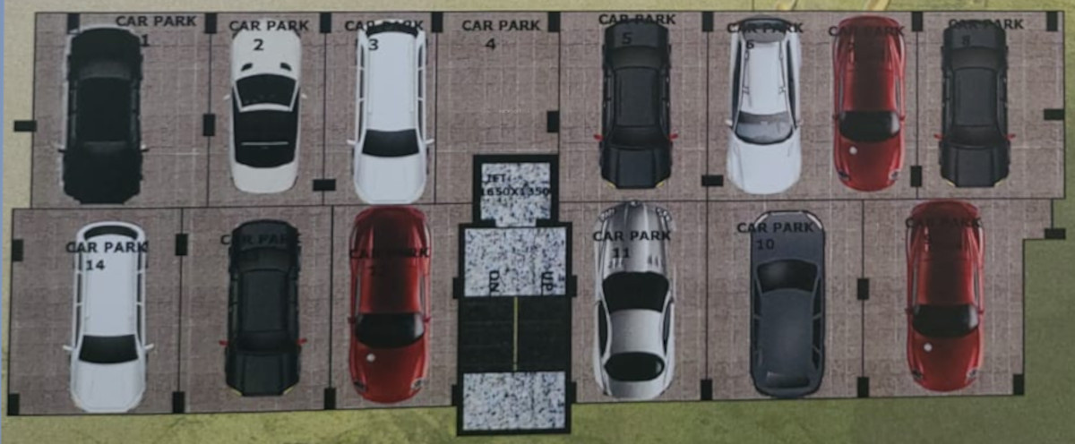  choudhury park enclave Block B Cluster Plan For Ground Floor