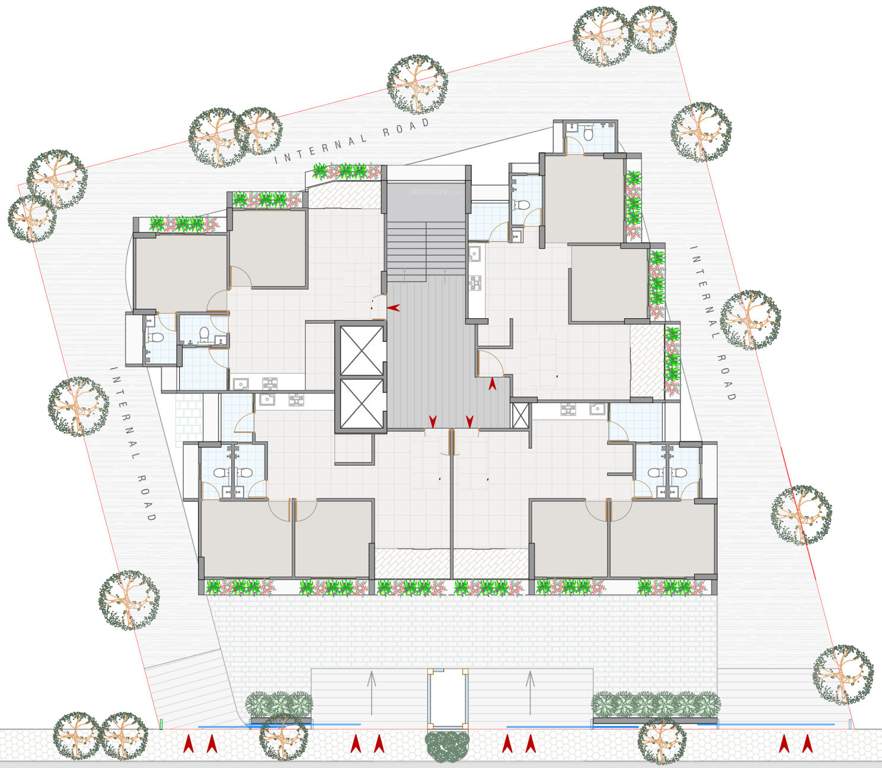  auram Block A Cluster Plan For Ground Floor