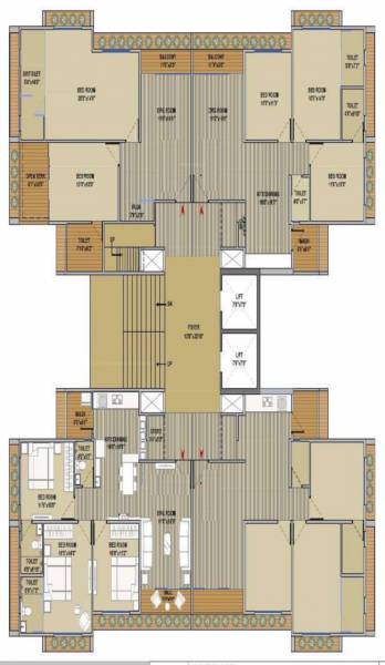  german-greencity B Cluster Plan For 13th Floor