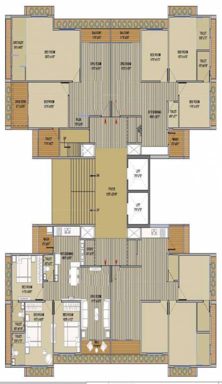  german greencity B Cluster Plan For 13th Floor
