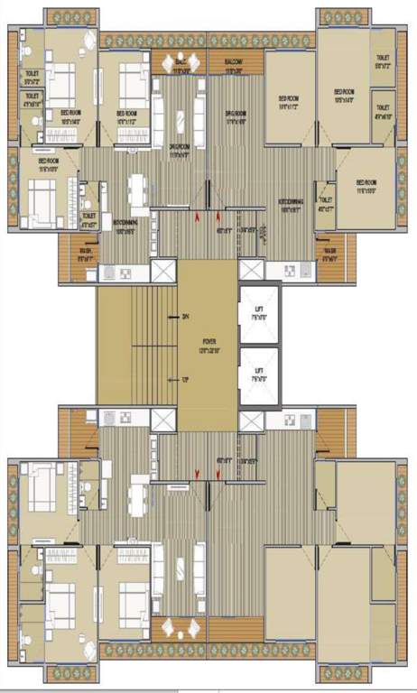  german greencity B Cluster Plan From 2nd To 13th Floor