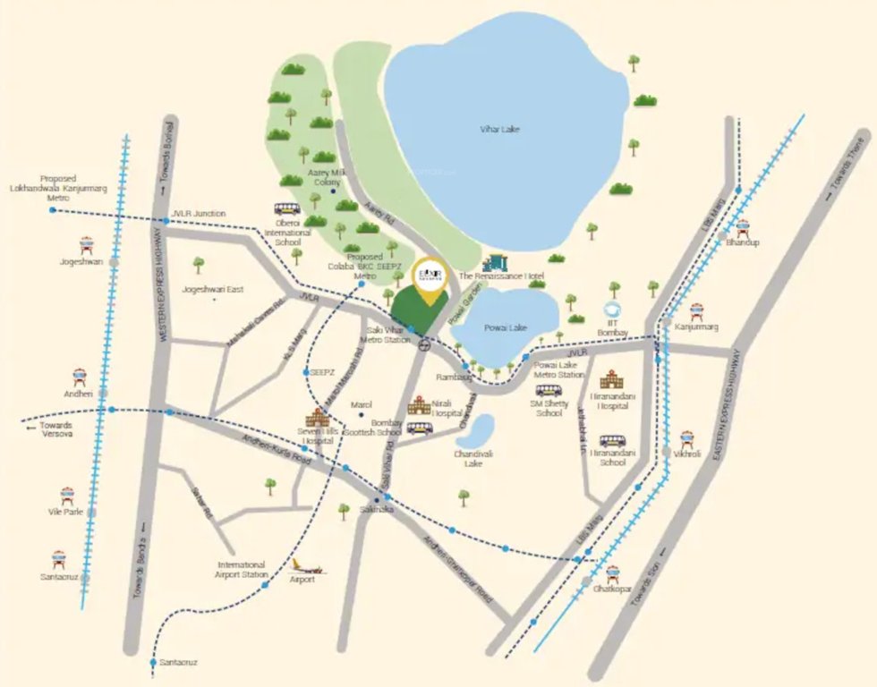  cafer at l and t realty elixir reserve Location Plan