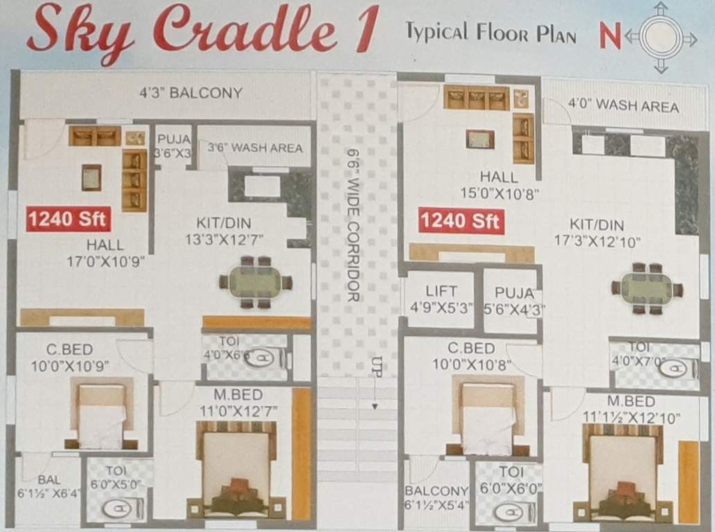  sky cardle Sky Cardle 1 Cluster Plan from 1st to 5th Floor