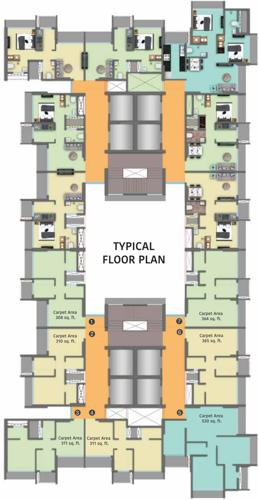 95 West Cluster Plan from 1st to 21th Floor 95-west 95 West Cluster Plan from 1st to 21th Floor
