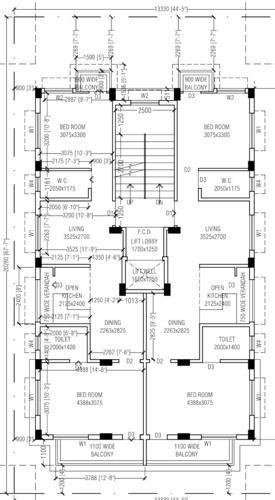  lokenath-cooperative-housing-society LIG Co-operative Cluster Plan From 1st To 4th Floor