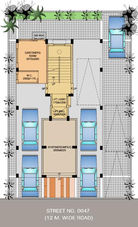  lokenath cooperative housing society LIG Co operative Ground Cluster Plan