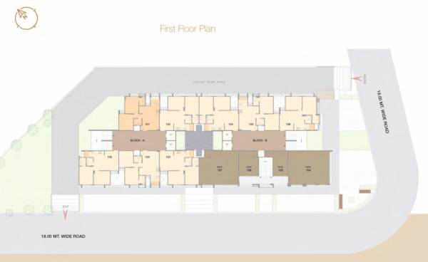  shalin-heights-6 Block A,B 1 Floor Cluster Plan