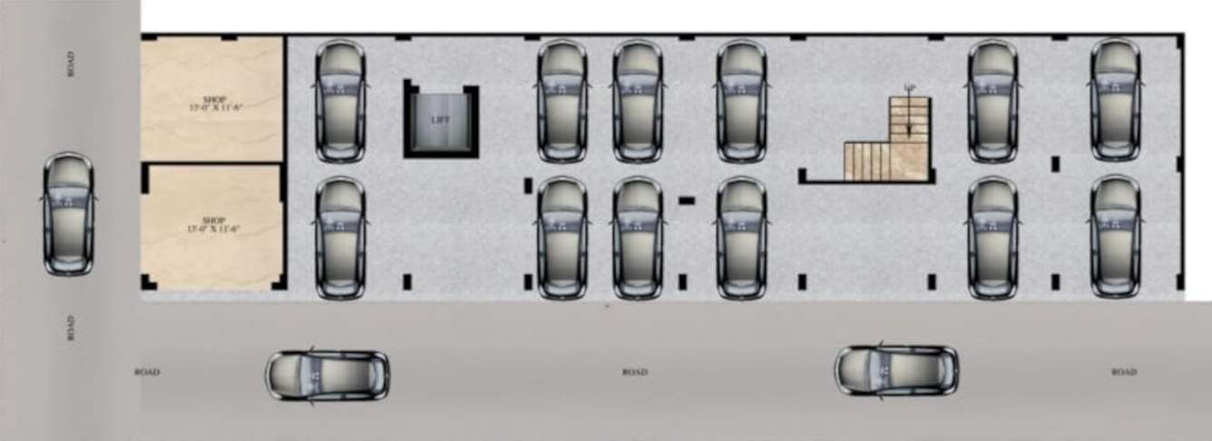 elite view apartments Elite View Apartments Cluster Plan For Ground Floor