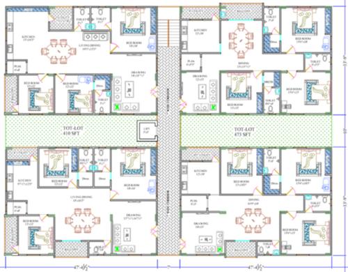  divyadeep-heights Divyadeep Heights Cluster Plan from 1st to 5th Floor