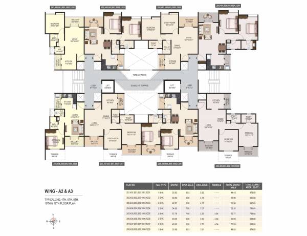  green-hive-plus-wing-a3 Wing A3 Cluster Plan For Even Floor