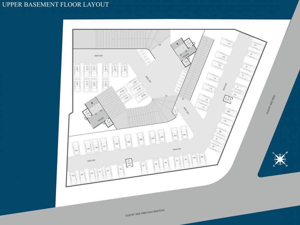 bellevue Tower A And Tower B Upper Basement Cluster Plan