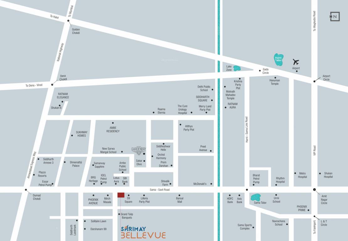 bellevue Location Plan