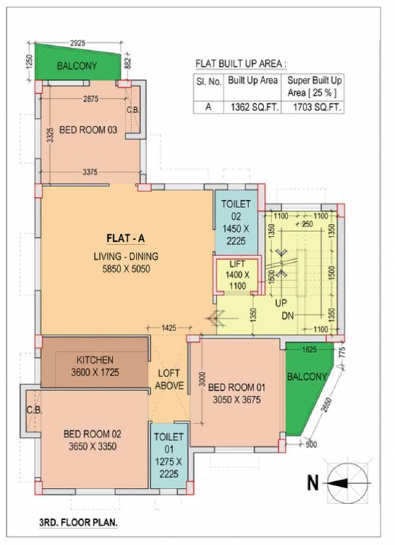  59 59 Cluster Plan For 3rd Floor