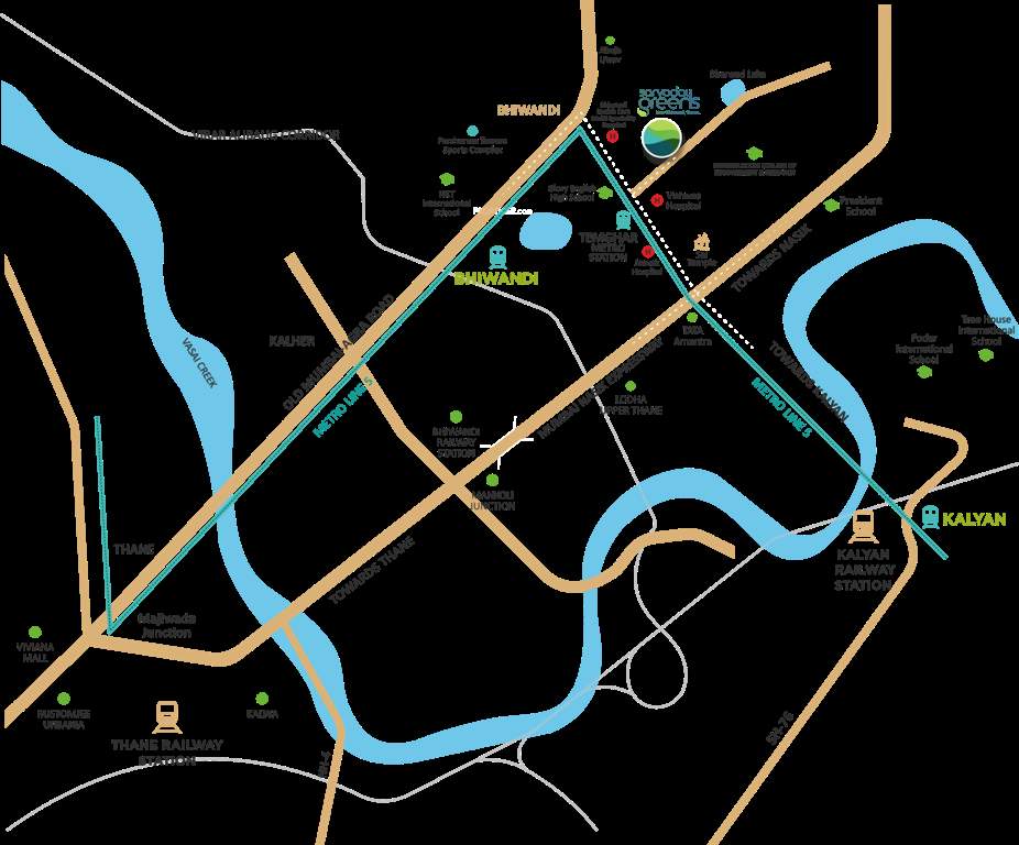  sarvoday greens phase 2 tower no 2 Location Plan
