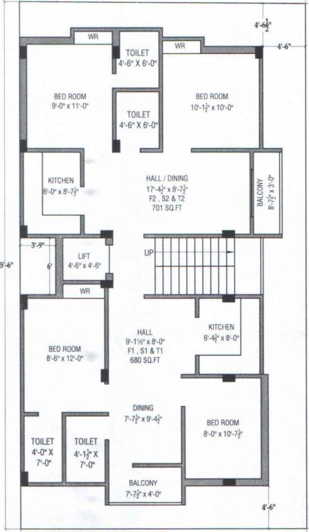  homes Homes Cluster Plan From 1st To 3rd Floor