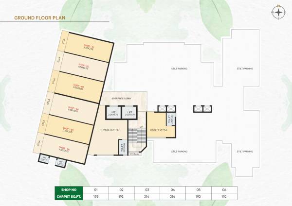  the-nature-phase-ii Wing E Cluster Plan for ground Floor