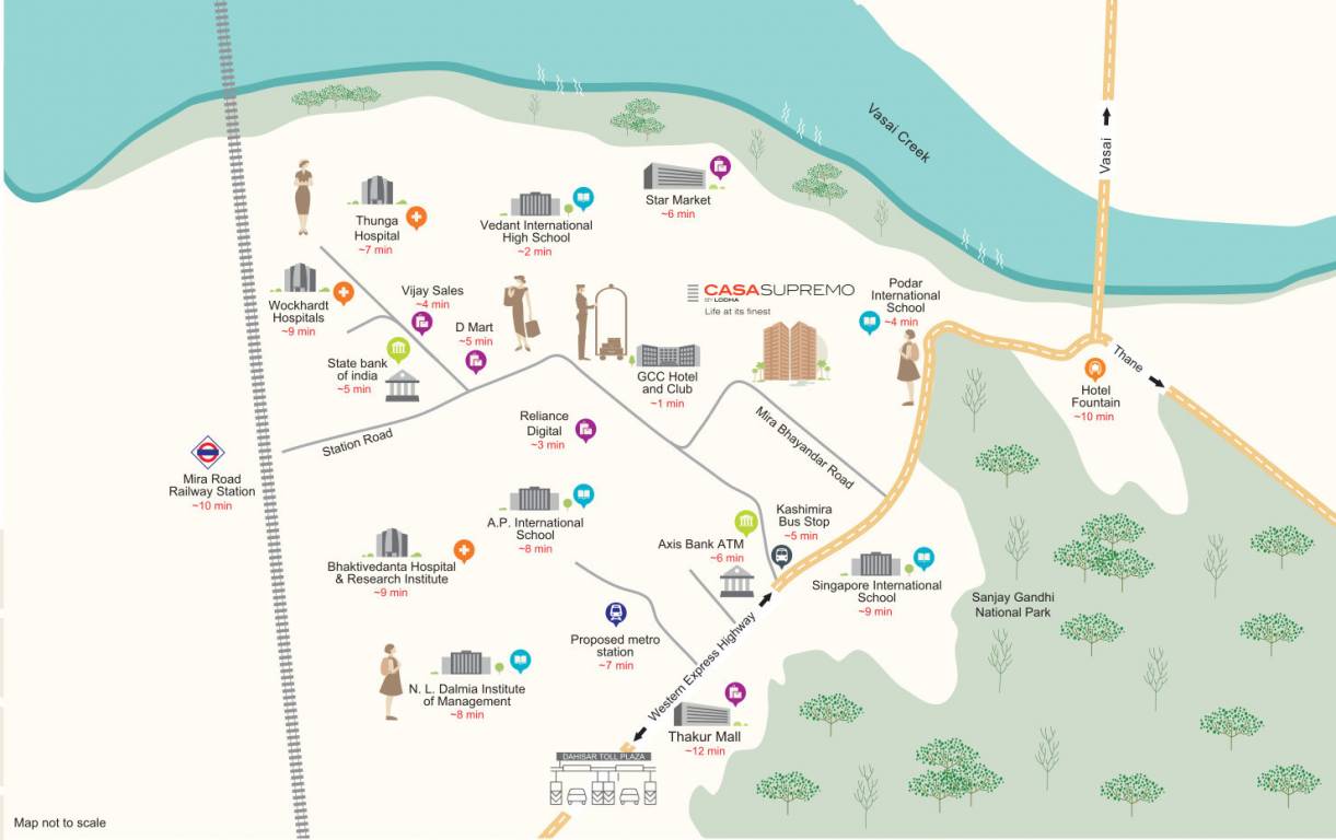  miraroad tower 1 and tower 2 Location Plan